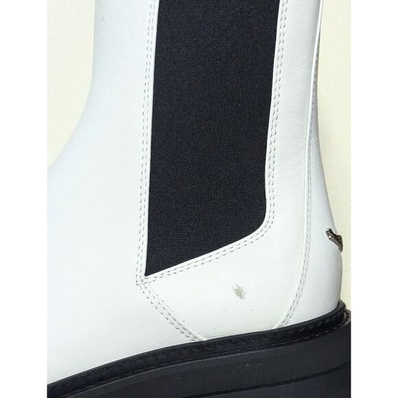 Zadig & Voltaire Boots Womens 10 EU 41 White Ride Chelsea Leather NEW SWCT00804 - Picture 12 of 12
